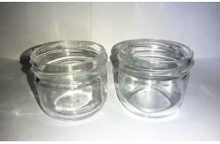 China High Transparent Caviar glass Jar standard 120ml With Metal Lid supplier