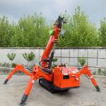 360 Degree Rotation Lift Crane Machine 3-12Ton Customized Spider Crawler Crane Remote Control for sale