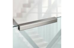 China Modern Stainless Steel Handrails with Flat Saddle for Glass Railings supplier