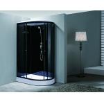 Stylish Shower Room With Matt Black And Tempered Glass For Customizable for sale