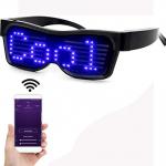 Bluetooth App Connected Programmable LED Glasses Smart DIY Eyeglasses for sale