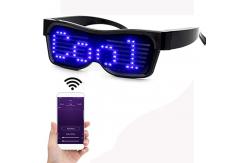 China Bluetooth App Connected Programmable LED Glasses Smart DIY Eyeglasses supplier