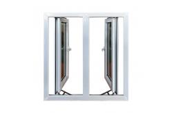 China Wind Proof Casement Glass Windows PVC Hurricane Resistant Windows supplier
