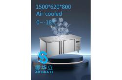 China Hygienic 2 Door Commercial Freezer Temperature Control High Stability supplier