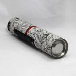 Movable Tin Lid Silver Stamping Kraft Paper Tube Packaging For Wine Packaging / Gift packaging for sale