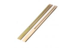 China Disposable Bamboo Wooden BBQ Skewers Sticks 18cm Double Pronged supplier
