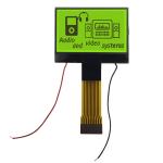COG Graphic STN LCD Display 128x64 with yellow Green Background color for sale