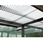 Aluminum Architectural Louvre Facade System Hollow Flat Louver Vertical Horizontal for sale