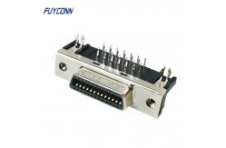 China Right Angle PCB SCSI Connector 26 pin Female MDR Connector supplier