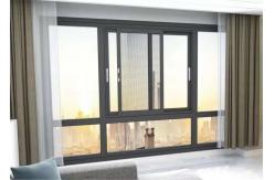 China Good waterproof Aluminum Frame Sliding Windows with double glazing and safety screen supplier