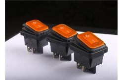 China Honyone IP65 Waterproof Rocker Switch 4 Pin 12A 250VAC For Automotive supplier