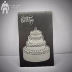 Custom High Quality Pattern Metal Wedding Invitation Card Barcode Card for sale