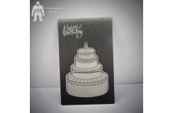 China Custom High Quality Pattern Metal Wedding Invitation Card Barcode Card supplier