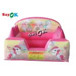 Unicorn Theme Backyard Inflatable Ball Pit Pool With Air Jugglers 2.4m 7ft Pink for sale