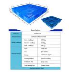 1200*1200 Blue Euro Pallets Made From Recycled Plastic For Warehouse