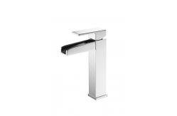 China Chrome Plated Waterfall Bathroom Taps For Surface Mounted Basin supplier