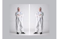 China Lightweight White Disposable Body Suit  Disposable Overalls Anti - Shrink supplier