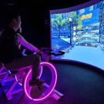 Healthy Sports Game Ar Interactive Dynamic Bicycle Racing Projection Game for sale