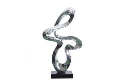 China Custom Abstract Resin Ribbon Sculpture Decorative Art Craft supplier