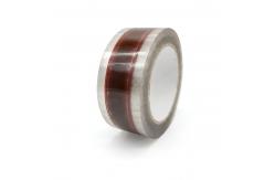 China Controlled Unwinding Transparent Printed Bopp Packing Tape 45mic Thickness supplier