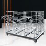 Warehouse 1200mm Height 6.0mm Metal Wire Mesh Container for sale