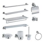 Circular Bathroom Hardware Sets OEM Sus 304 Stainless Steel Bathroom Fitting for sale