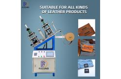 China PLC Automatic Heat Transfer Machine PU Leather Label Embossing Machinery supplier