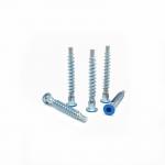 Countersunk Head Straight Repair Furniture Screws With Hexagonal Roller Coaster Thread