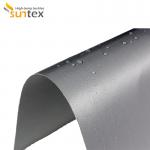Silicone Coated Fiberglass Fabric On Single Side for Welding Blanket Fabrication and Fire Resistant Welding Blanket for sale