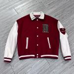 Customized Size Men's Varsity Jacket With Chenille Embroidery Logo And Leather Sleeves for sale