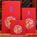 Gold Foil CMYK Custom Red Packet Paper Chinese Wedding Red Envelope