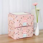 Clothes ODM Fabric Storage Boxes With Lids Metal Frame Breathable Dustproof for sale