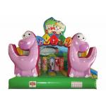 Inflatable Dinosaur Baby Bouncy Castle , Quadruple Stitching Toddler Jumping Castle for sale