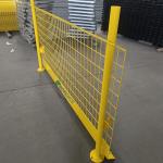 Square Based H2m Double Wire Welded Fence 55X200mm for sale