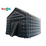 Black Party Inflatable Cube Tent Inflatable Nightclub With Disco And Laser Light for sale