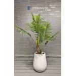 Hand Carved Reinforced Clay Planter Customed For Eco-friendly Gardens for sale