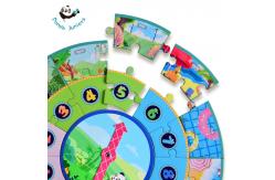 China Creative Educational Time Number Block Puzzle Game Mathematics Enlightenment supplier