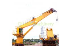 China 8t Offshore 30m Deck Ship Telescopic ABS Crane Grab Bucket supplier