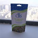 Matte White Hemp Seeds Resealable Packaging Bags , Plastic Pouch Packaging for sale