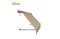 China Outdoor Aluminium Remote Control Patio Awning Heavy Duty Drop Arm Window Awnings supplier