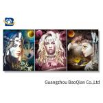 Custom Lenticular 3d Flip Picture Of Pretty Girl And Animal For Home Decoration for sale