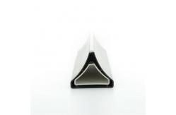China Corrosion Resistant Customized ABS Profile Black Extrusion Plastic Sliding Profiles supplier