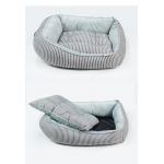 Gray Thick Memory Foam Dog Bed OEM Orthopedic Dog Crate Mat