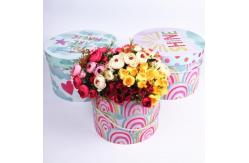 China Flower Recyclable Paper Cylinder Gift Boxes Packaging 1.0 - 3.0mm Paper Thickness supplier