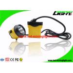 25000 Lux Waterproof IP68 Mining Cap Lights , Full Sealing Construction Miners Helmet Light for sale