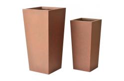 China Flower Planters Pots Customed Fiber Clay Planter With Drainage Holes  Durable Design supplier