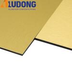 3mm Gold Silver Brushed Acm Aluminum Panels Fireproof Core