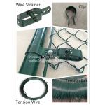 Heat Treated Security Chain Link Fence Pvc Coated OEM / ODM Available for sale