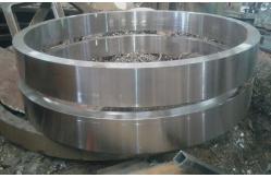 China cement rotary kiln tyre and cement kiln parts and forging riding ring supplier