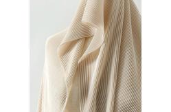 China dyeing Draped Mercerized 100% Polyester Plisse Pleated Fabric supplier